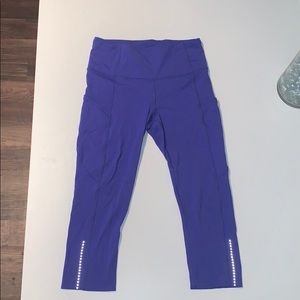 LULULEMON SEAMLESS CROPPED LEGGINGS WITH POCKETS